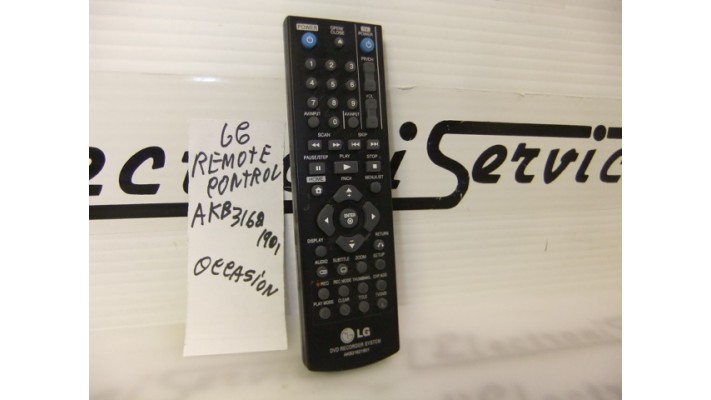 LG AKB31621901 dvd remote control .